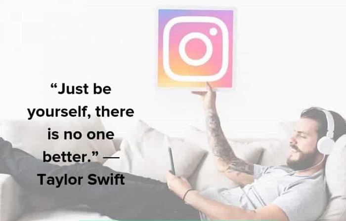 instagram bio quotes on being yourself 768x576 1 - جمله انگیزشی انگلیسی کوتاه برای بیو